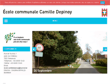 Tablet Screenshot of camilledepinoy.tournai.be
